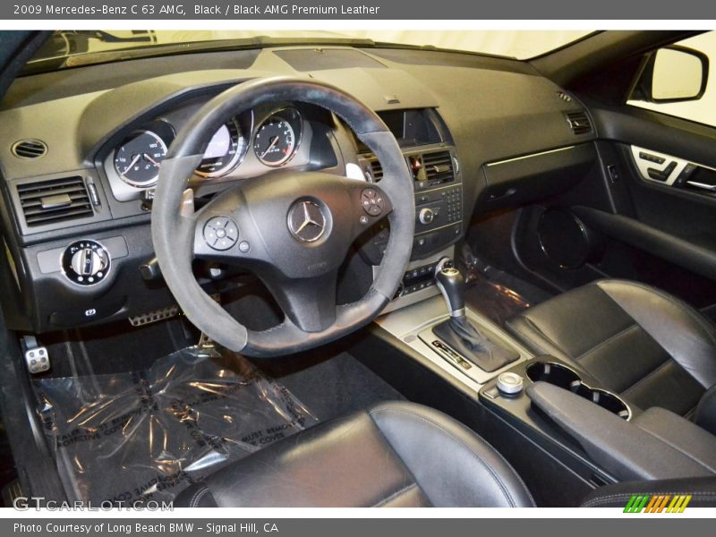Black / Black AMG Premium Leather 2009 Mercedes-Benz C 63 AMG