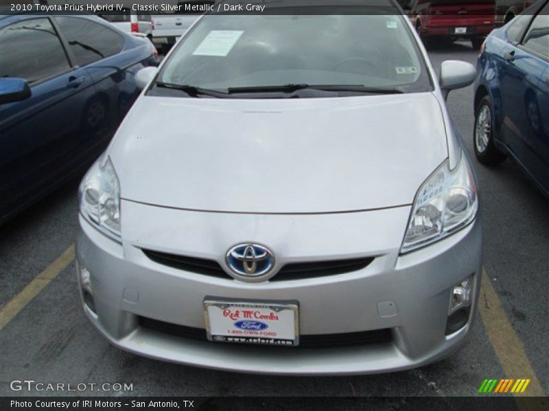 Classic Silver Metallic / Dark Gray 2010 Toyota Prius Hybrid IV