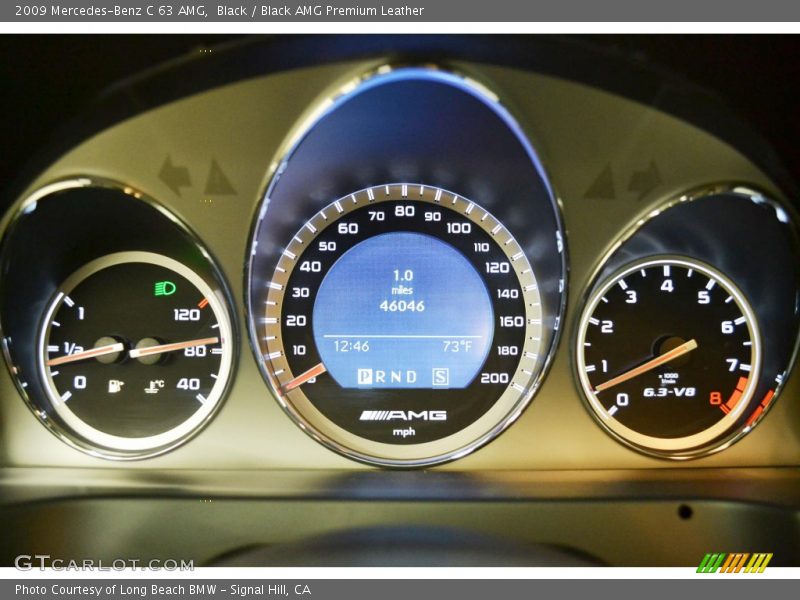 Black / Black AMG Premium Leather 2009 Mercedes-Benz C 63 AMG
