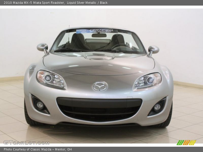 Liquid Silver Metallic / Black 2010 Mazda MX-5 Miata Sport Roadster