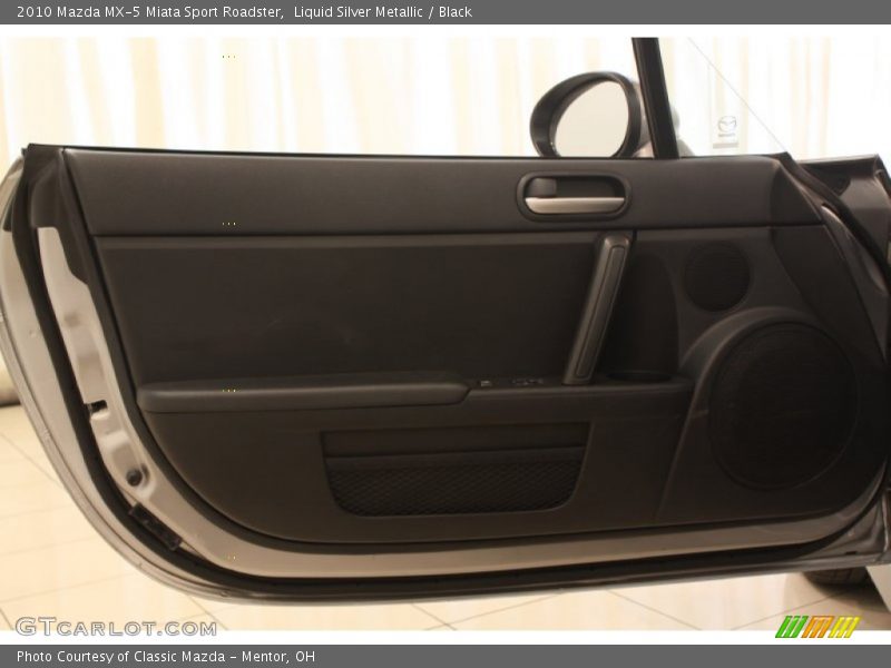 Liquid Silver Metallic / Black 2010 Mazda MX-5 Miata Sport Roadster