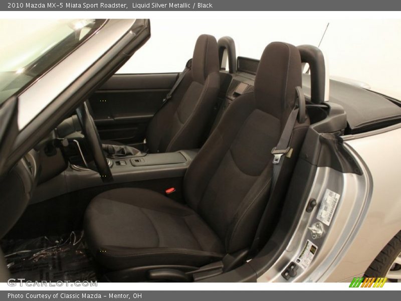 Liquid Silver Metallic / Black 2010 Mazda MX-5 Miata Sport Roadster