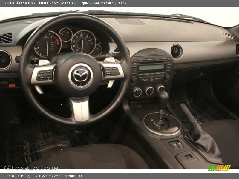 Liquid Silver Metallic / Black 2010 Mazda MX-5 Miata Sport Roadster