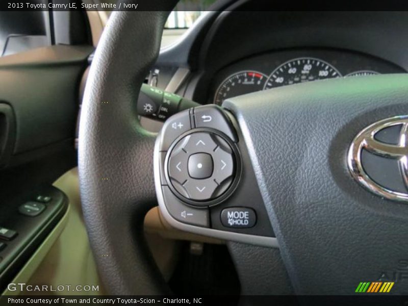 Controls of 2013 Camry LE