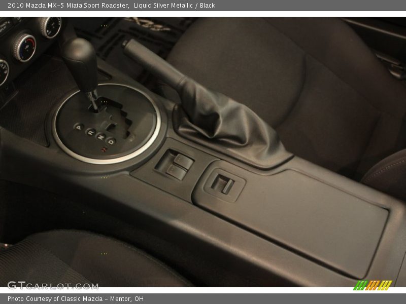 Liquid Silver Metallic / Black 2010 Mazda MX-5 Miata Sport Roadster
