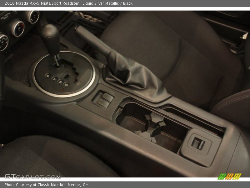 Liquid Silver Metallic / Black 2010 Mazda MX-5 Miata Sport Roadster