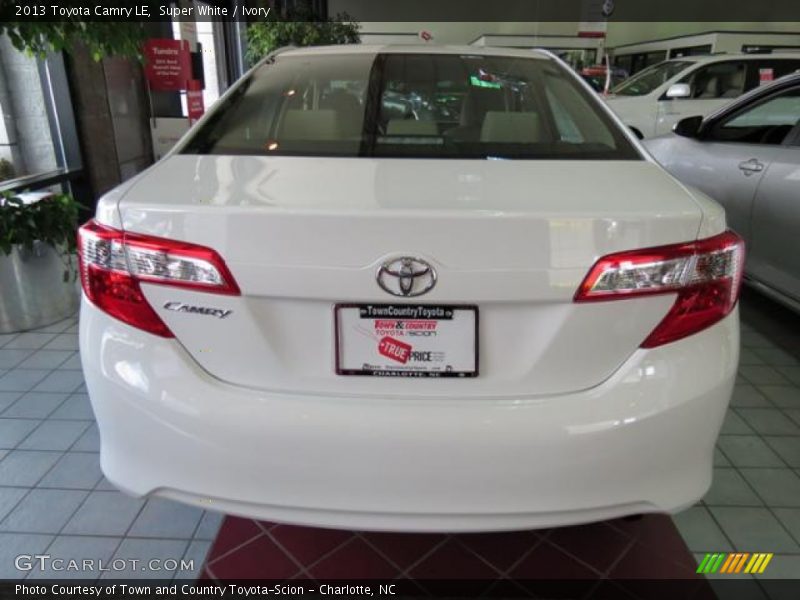 Super White / Ivory 2013 Toyota Camry LE