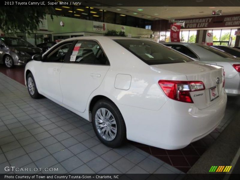 Super White / Ivory 2013 Toyota Camry LE