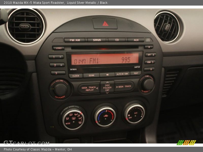 Liquid Silver Metallic / Black 2010 Mazda MX-5 Miata Sport Roadster
