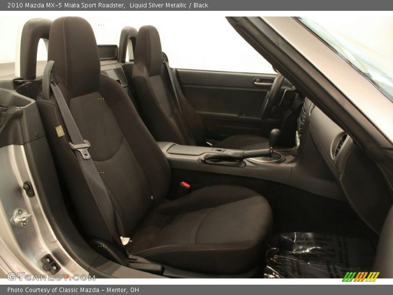Liquid Silver Metallic / Black 2010 Mazda MX-5 Miata Sport Roadster