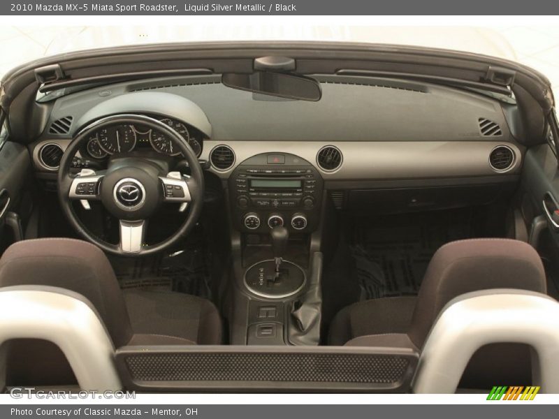 Liquid Silver Metallic / Black 2010 Mazda MX-5 Miata Sport Roadster