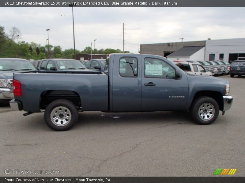 Blue Granite Metallic / Dark Titanium 2013 Chevrolet Silverado 1500 Work Truck Extended Cab
