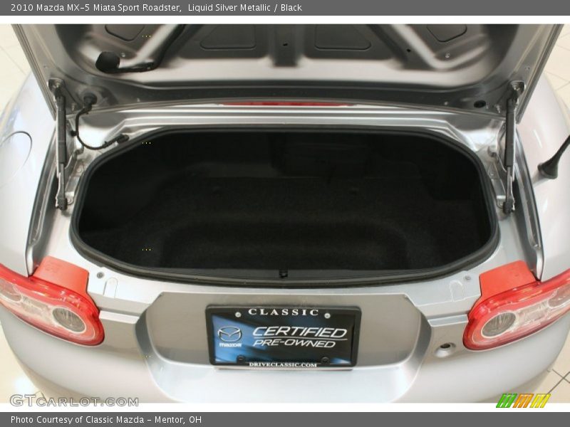 Liquid Silver Metallic / Black 2010 Mazda MX-5 Miata Sport Roadster
