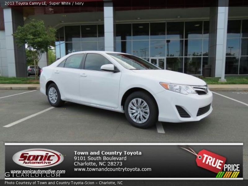 Super White / Ivory 2013 Toyota Camry LE