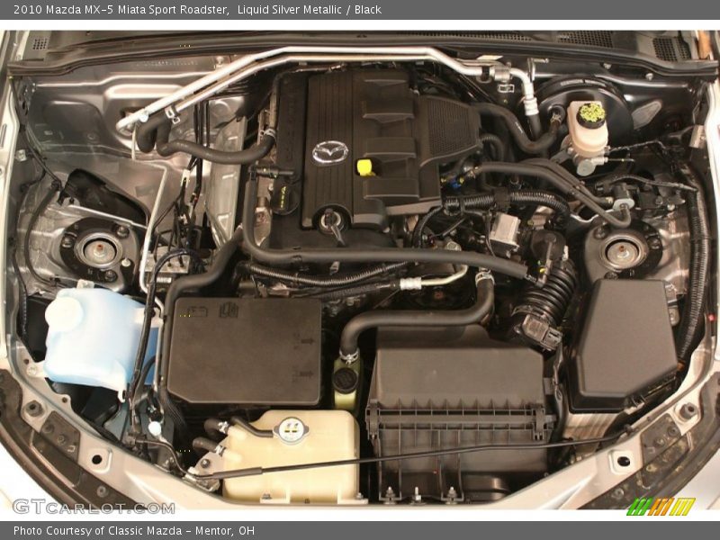 Liquid Silver Metallic / Black 2010 Mazda MX-5 Miata Sport Roadster