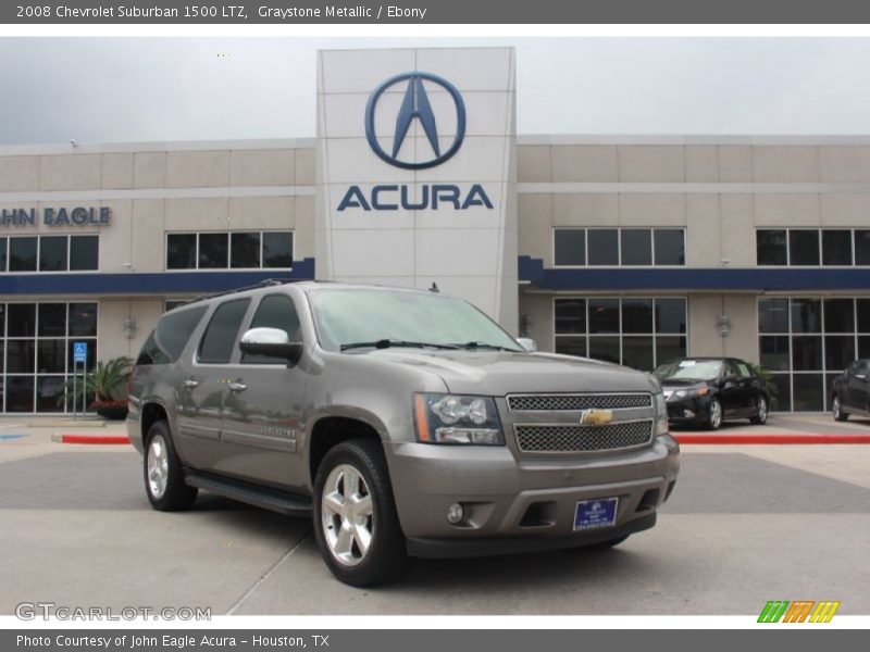 Graystone Metallic / Ebony 2008 Chevrolet Suburban 1500 LTZ