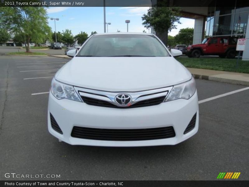 Super White / Ivory 2013 Toyota Camry LE