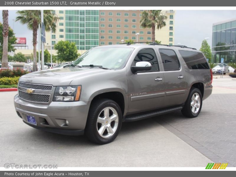 Graystone Metallic / Ebony 2008 Chevrolet Suburban 1500 LTZ