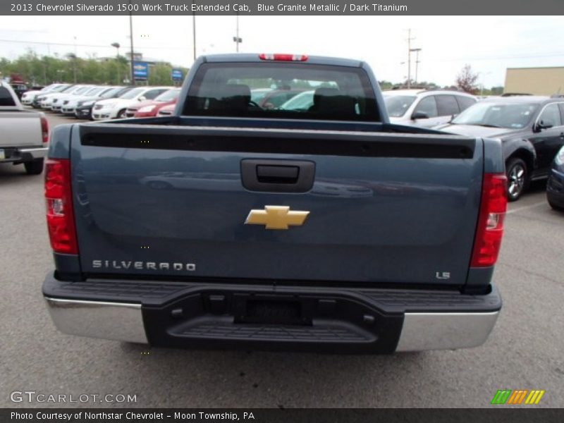 Blue Granite Metallic / Dark Titanium 2013 Chevrolet Silverado 1500 Work Truck Extended Cab