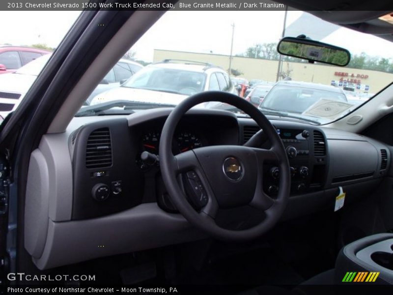Blue Granite Metallic / Dark Titanium 2013 Chevrolet Silverado 1500 Work Truck Extended Cab