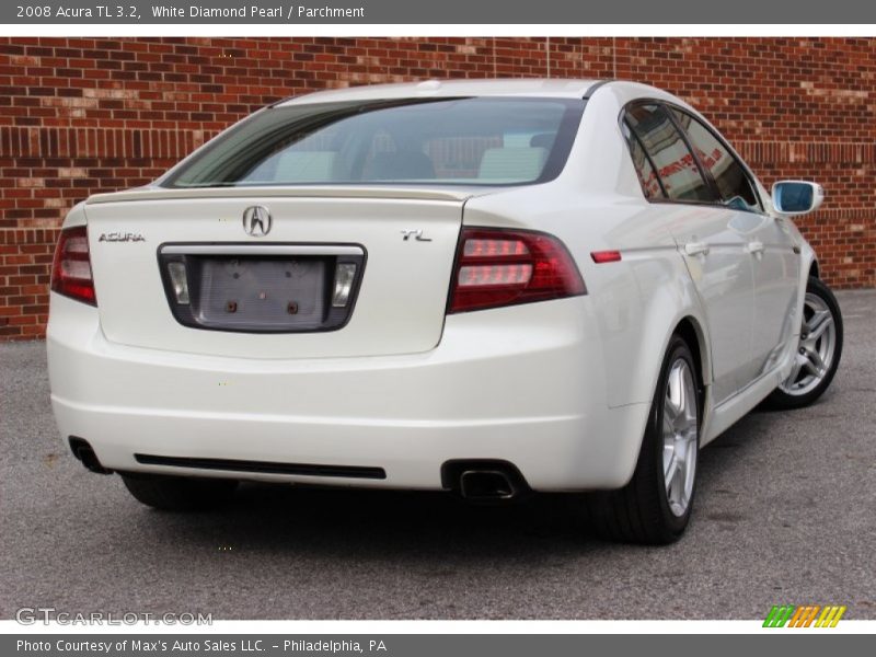 White Diamond Pearl / Parchment 2008 Acura TL 3.2