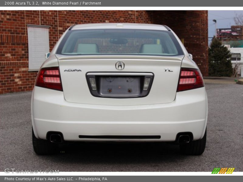 White Diamond Pearl / Parchment 2008 Acura TL 3.2