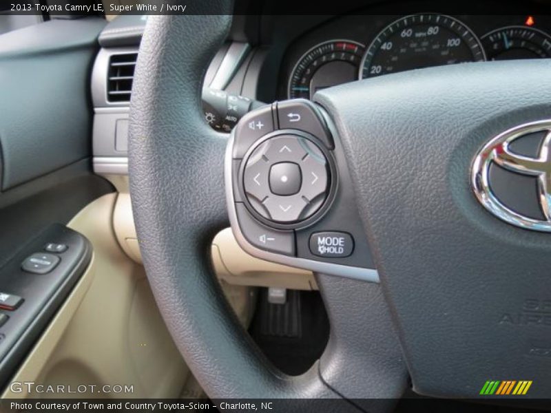 Controls of 2013 Camry LE