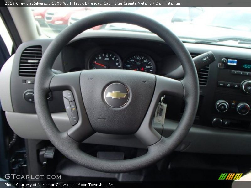 Blue Granite Metallic / Dark Titanium 2013 Chevrolet Silverado 1500 Work Truck Extended Cab