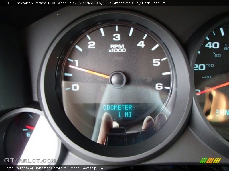 Blue Granite Metallic / Dark Titanium 2013 Chevrolet Silverado 1500 Work Truck Extended Cab