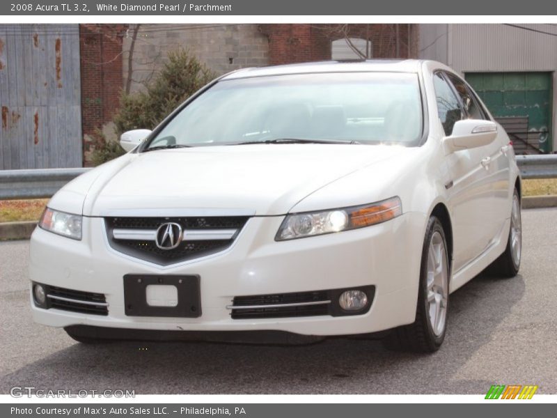 White Diamond Pearl / Parchment 2008 Acura TL 3.2