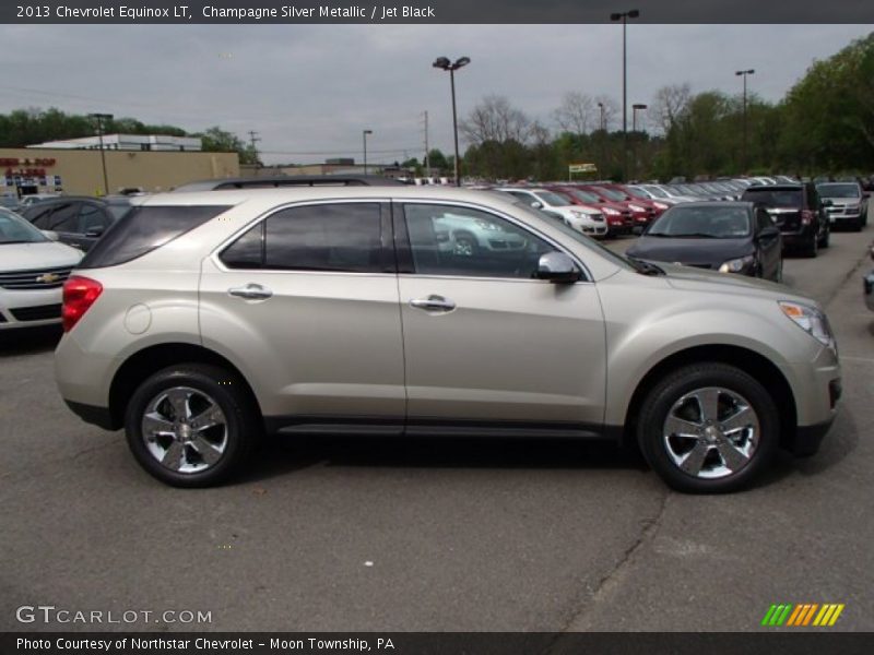 Champagne Silver Metallic / Jet Black 2013 Chevrolet Equinox LT