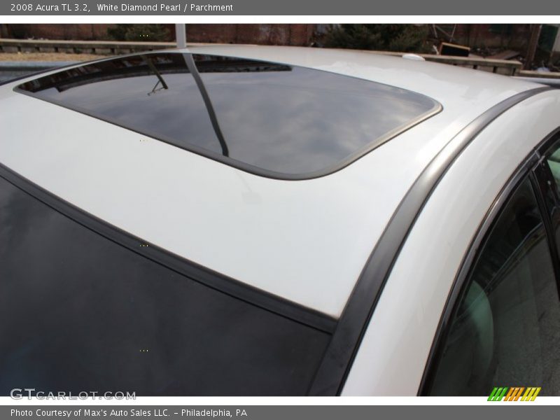 White Diamond Pearl / Parchment 2008 Acura TL 3.2