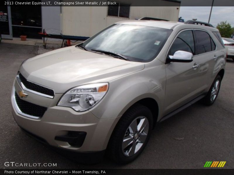 Champagne Silver Metallic / Jet Black 2013 Chevrolet Equinox LT