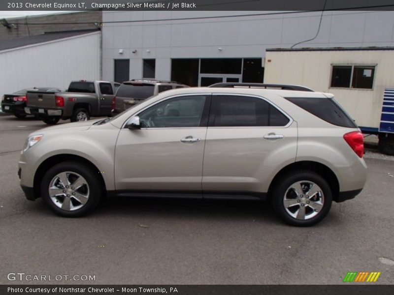 Champagne Silver Metallic / Jet Black 2013 Chevrolet Equinox LT