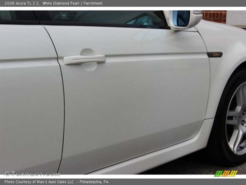 White Diamond Pearl / Parchment 2008 Acura TL 3.2