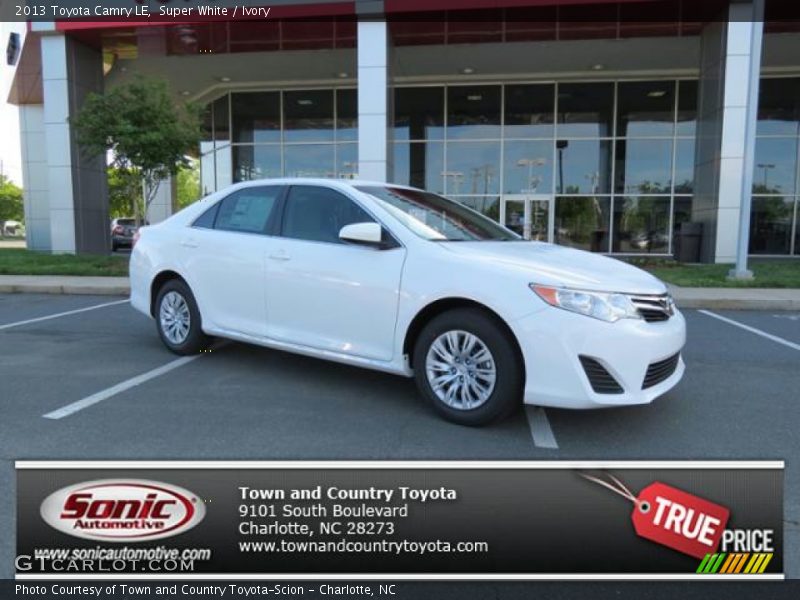 Super White / Ivory 2013 Toyota Camry LE
