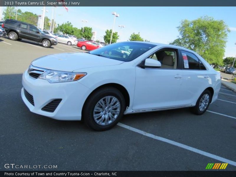 Super White / Ivory 2013 Toyota Camry LE