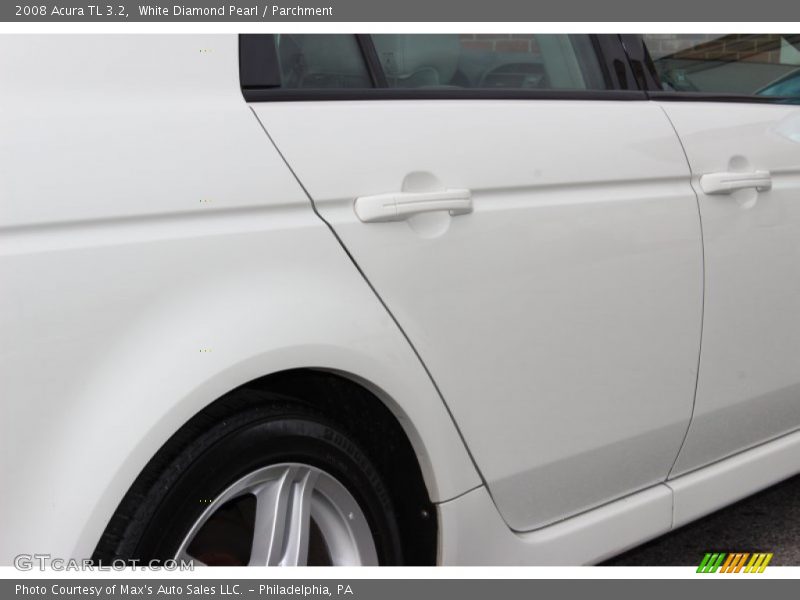 White Diamond Pearl / Parchment 2008 Acura TL 3.2