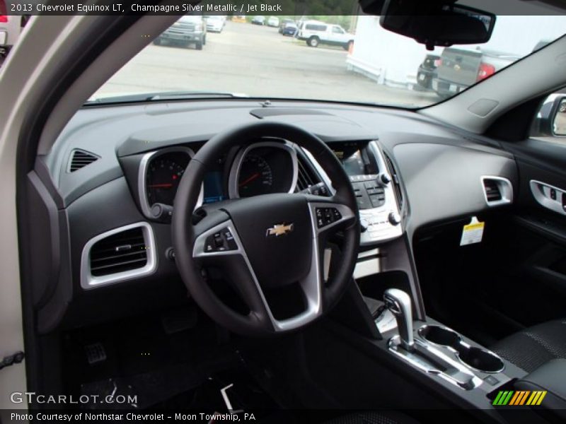 Champagne Silver Metallic / Jet Black 2013 Chevrolet Equinox LT