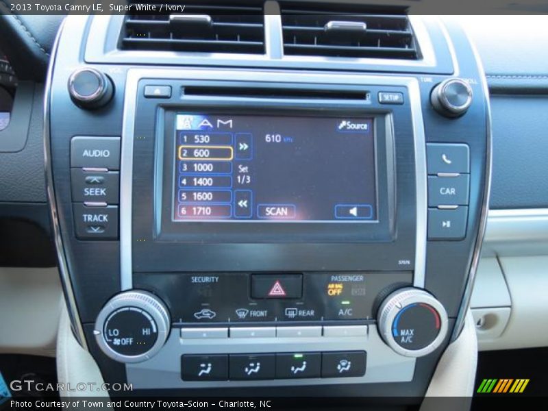 Super White / Ivory 2013 Toyota Camry LE
