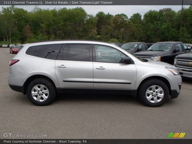 Silver Ice Metallic / Dark Titanium/Light Titanium 2013 Chevrolet Traverse LS
