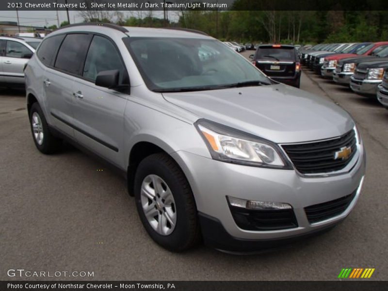 Silver Ice Metallic / Dark Titanium/Light Titanium 2013 Chevrolet Traverse LS