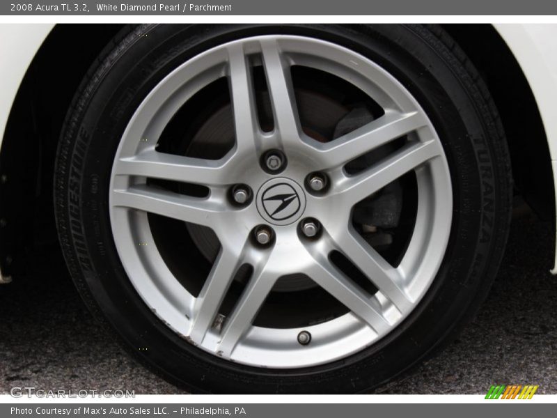 White Diamond Pearl / Parchment 2008 Acura TL 3.2
