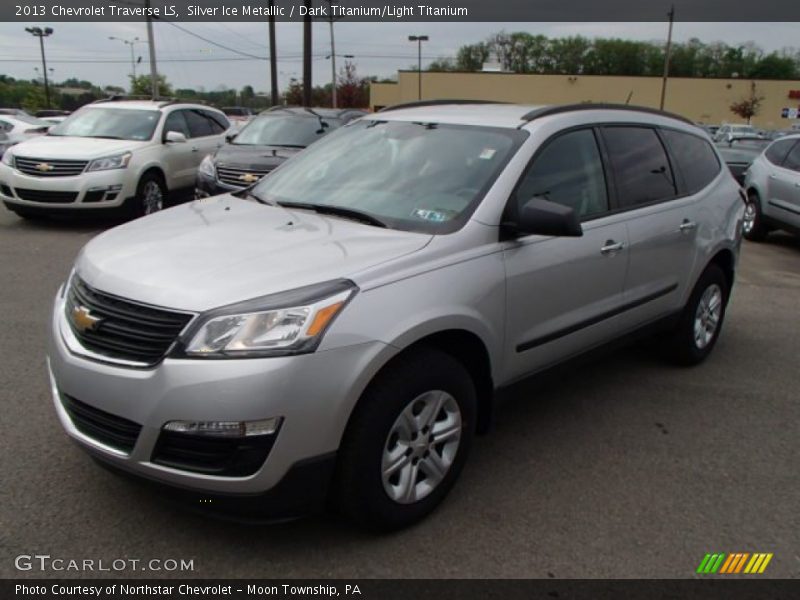 Silver Ice Metallic / Dark Titanium/Light Titanium 2013 Chevrolet Traverse LS