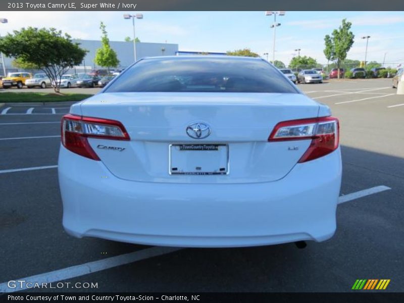 Super White / Ivory 2013 Toyota Camry LE