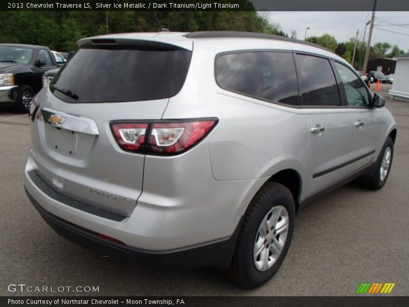 Silver Ice Metallic / Dark Titanium/Light Titanium 2013 Chevrolet Traverse LS