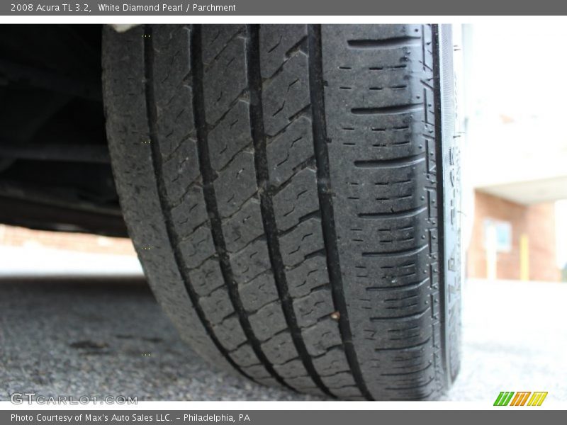 White Diamond Pearl / Parchment 2008 Acura TL 3.2