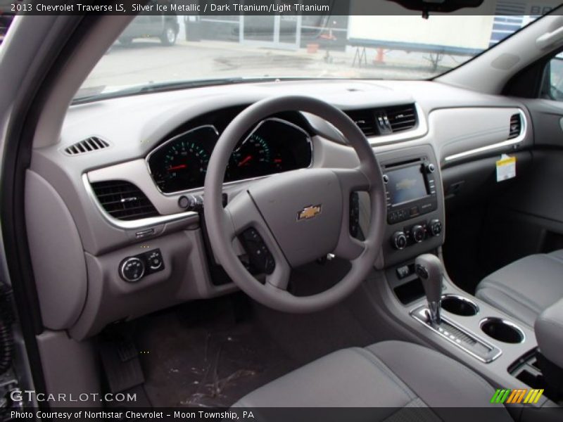 Silver Ice Metallic / Dark Titanium/Light Titanium 2013 Chevrolet Traverse LS
