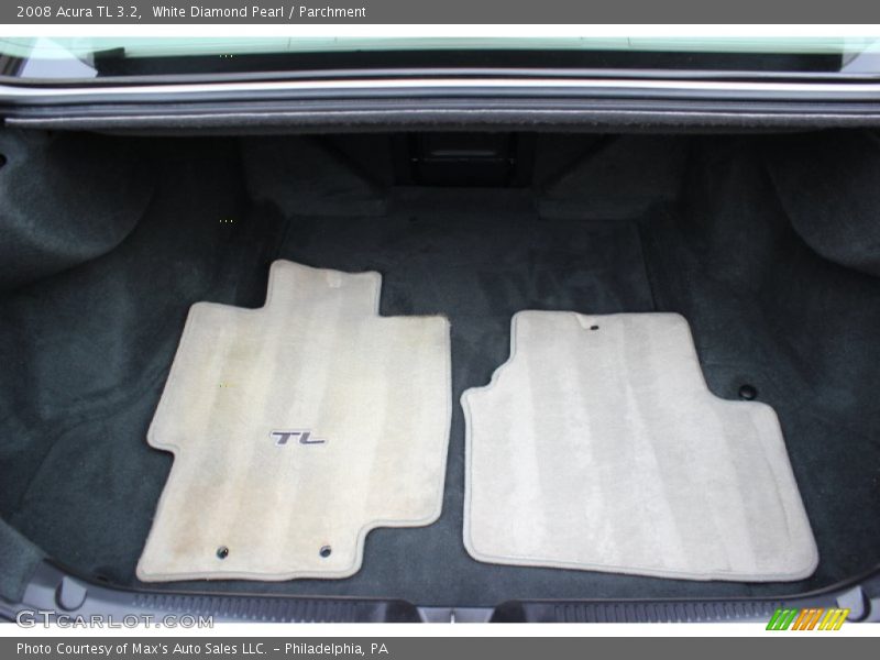 White Diamond Pearl / Parchment 2008 Acura TL 3.2