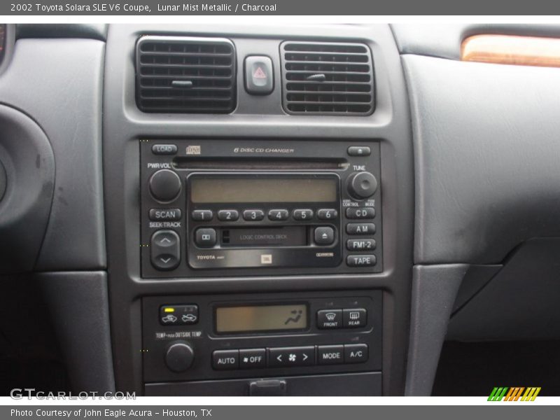 Controls of 2002 Solara SLE V6 Coupe